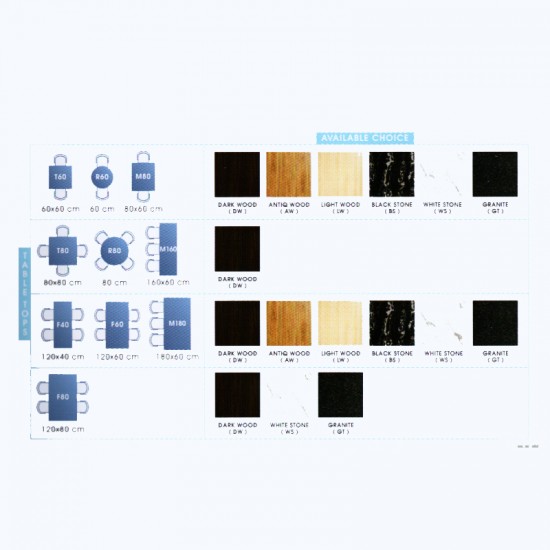 Meja Cafe NEWSTAR CT - 605 F60