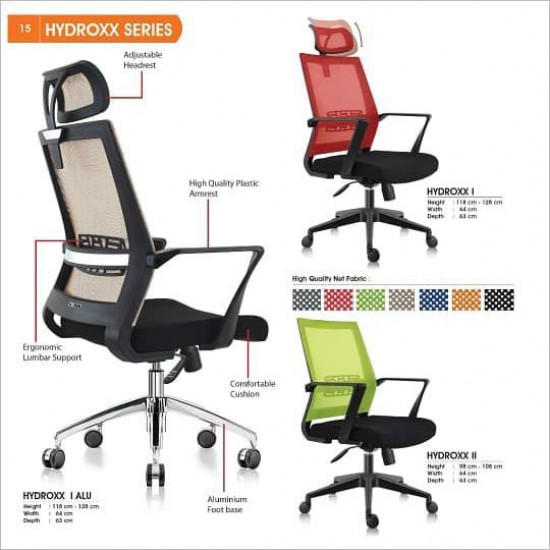 Kursi Kantor VERIS - HYDROXX 1 ALU