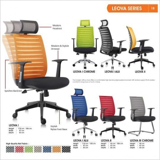 Kursi Kantor VERIS - LEOVA 1 ALU