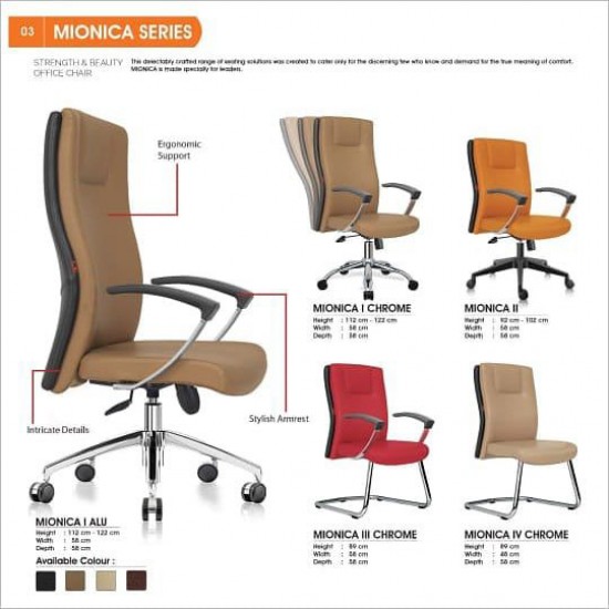 Kursi Kantor VERIS - MIONICA 1 ALU